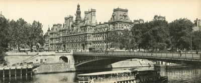 パリ、ロテルドヴィル、ポンダルコレ、市庁舎、アルコレ橋 作： French Photographer