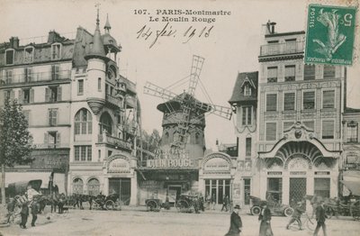 パリ、モンマルトル、ルムーランルージュ 作： French Photographer