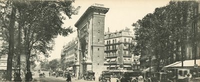 パリ、グランデブールバールの展望、ラポルトサンドニ、大通りの展望、サンドニゲート 作： French Photographer