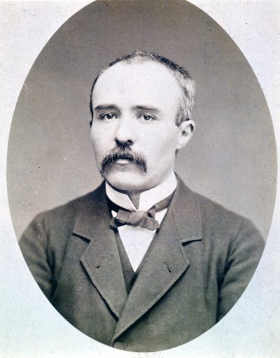 1870年～1880年頃の若き日のGeorges Clémenceau（1841年～1929年）の写真。 作： French Photographer