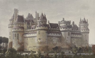 ピエールフォンズ、シャトー（Villers-Cotterets道路からの眺め） 作： French Photographer