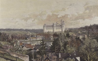 Pierrefonds、岩から撮影した一般的なビュー 作： French Photographer