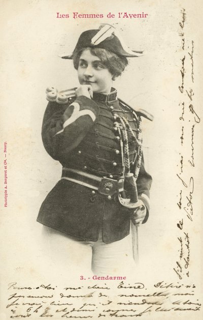 警官、未来の女 作： French Photographer