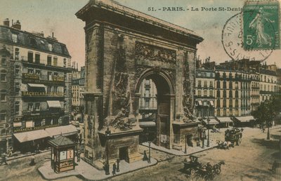 フランス、パリのポルトサンドニ。 1913年に送られたはがき。 作： French Photographer