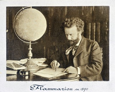 フランスの天文学者、カミーユ・フランマリオン（1842 - 1925）の肖像 - 写真 作： French Photographer