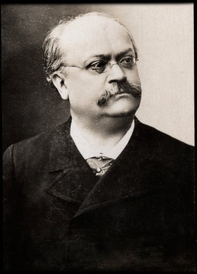 フランスの音楽作曲家、シャルルルコック（1832-1918）の肖像。 作： French Photographer