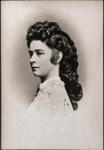 オーストリアのエリザベスの肖像画はシシ（1837-1898）、オーストリアの皇后、ハンガリーの女王の配偶者と呼ばれていました。 作： French Photographer