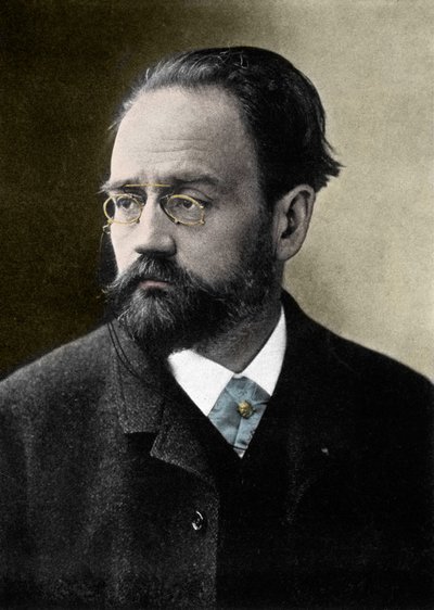 エミール・ゾラ（1840-1902）フランスの作家の肖像。 作： French Photographer