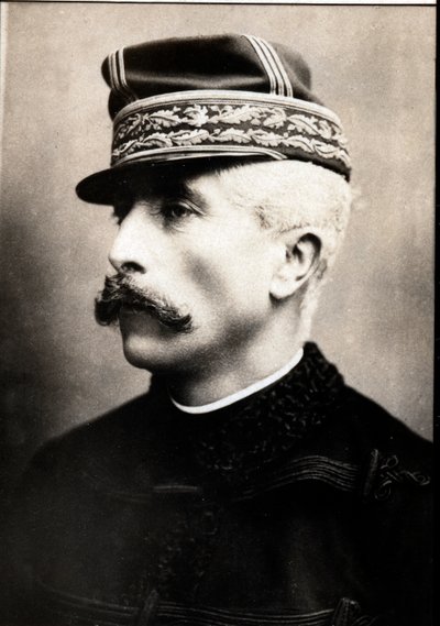 ガストンの肖像、ギャリフェ侯爵（1830-1909）、フランスの将軍、政治家。 作： French Photographer