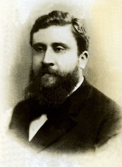 フランスの政治家Jean Jaures（1859-1914）の肖像。 作： French Photographer