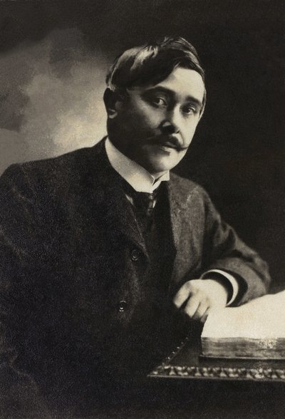 モーリス・メーテルリンク（1862-1949）の肖像（劇作家、エッセイスト、フランス語圏のベルギー人詩人）。 作： French Photographer
