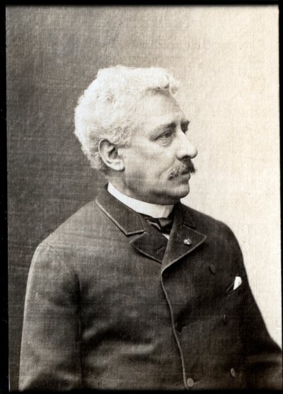 フランスの指揮者および作曲家であるオリヴィエメトラ（1830〜1889年）の肖像。 作： French Photographer