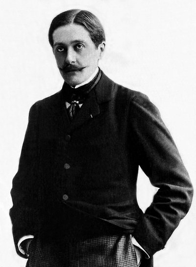 フランスの作家・劇作家、ポール・エルビュー（1857-1915）の肖像。 作： French Photographer