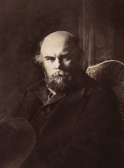 フランスの詩人、ポール・ヴェルレーヌ（1844-1896）の肖像。 作： French Photographer