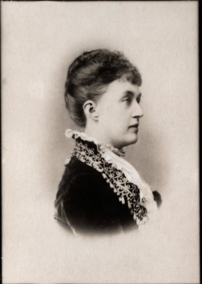 ルクセンブルク大公爵夫人、アンハルトデッサウ（1833-1916）のアデルハイド王女の肖像。 作： French Photographer