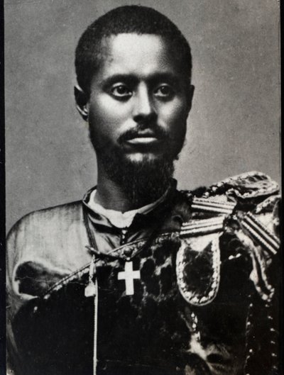 Ras Makonnen（1852-1906）の肖像。エチオピアのハラール州の総督であり知事。 作： French Photographer
