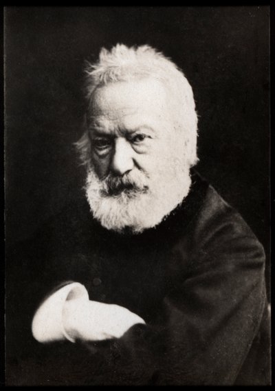 ヴィクトルユーゴー（1802-1885）、フランスの詩人、脚本家、小説家、エッセイストの肖像。 作： French Photographer