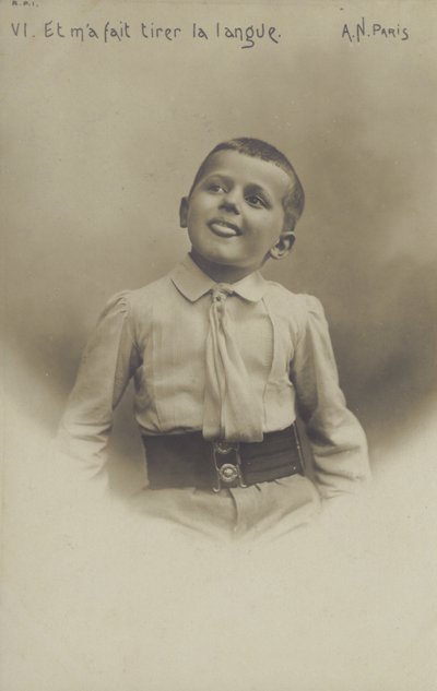 小さな男の子の肖像（モノクロ写真 作： French Photographer