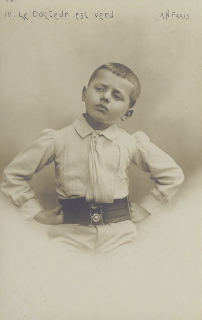 小さな男の子の肖像（モノクロ写真 作： French Photographer