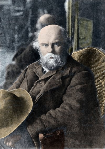 詩人ポール・ヴェルレーヌ（1844-1896）の肖像 作： French Photographer