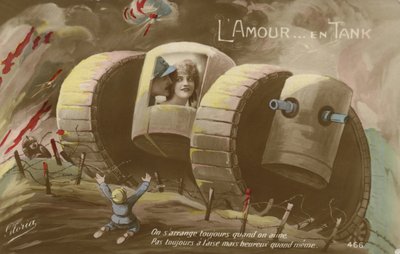 戦車の中のロマンス (カラー写真) 作： French Photographer