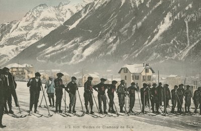シャモニーのスキー指導員（カラー写真 作： French Photographer