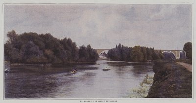 フランス・マルヌ川とノガンの高架橋（カラー写真 作： French Photographer