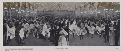 パリ、ムーランルージュのボールルーム（モノクロ写真 作： French Photographer