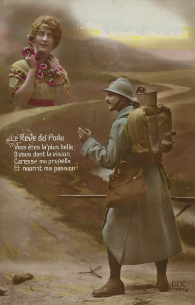 兵士の夢（着色写真） 作： French Photographer