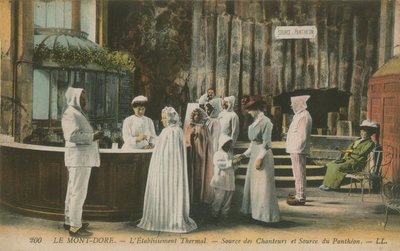 温泉、ルモンドール、フランス。 1913年に送られたはがき。 作： French Photographer