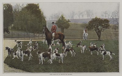 トム・ファーとクオン・ハントの猟犬たち（レスターシャー州）（カラー写真 作： French Photographer