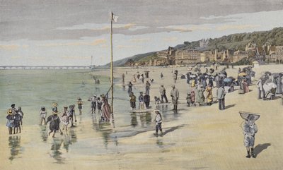 トルビル、潮時のビーチ 作： French Photographer