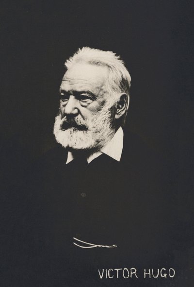 ヴィクトル・ユーゴー、ポートレート（モノクロ写真 作： French Photographer