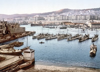アドミラルティ、パブからアルジェ港の眺め。 1900 作： French Photographer