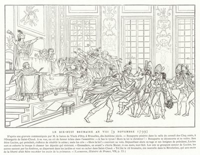 18 Brumaire、8年（1799年11月9日） 作： French School