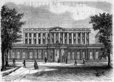 18世紀の建築：ボルドー市庁舎の外観（ジロンド地方） (33) 作： French School