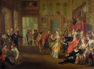 カーニバルのバル・パレ、1710年頃 作： French School