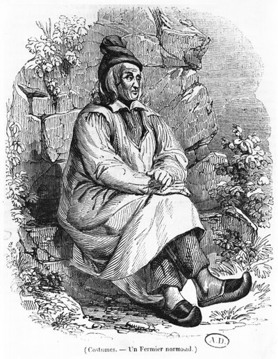 ノルマンディー出身の農家、1840年頃 作： French School