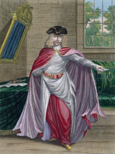 Gerard Jean Baptiste Scotin（1671-1716）1707-08によって刻まれた、トルコのフランス人商人、レバンデサントシュールレコスチュームデュレバントの彫刻 作： French School
