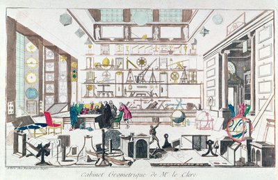 1717年のセバスチャンルクレルク後の幾何学研究 作： French School