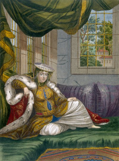 儀式用の服を着たユダヤ人女性、1708年頃 作： French School