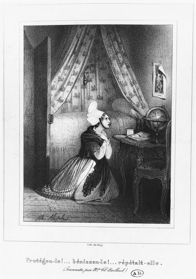 1830〜40年頃のノルマンディーの若い女性 作： French School