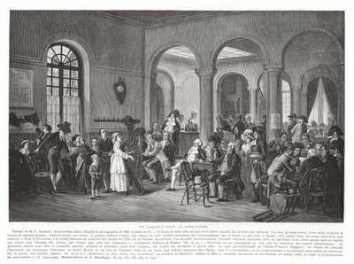ディレクトリの下のキャバレー、フランス革命、1795-1799 作： French School