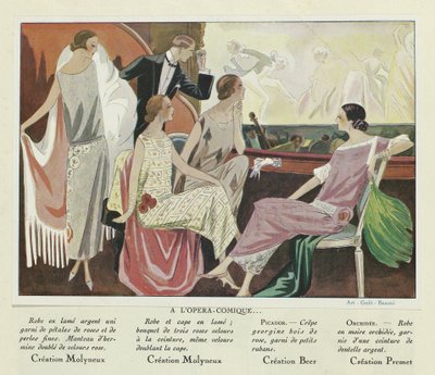 アール・グー・ボーテのオペラ・コミック、1920年代発行（カラーリトグラフ） 作： French School