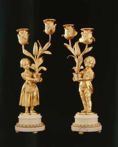 一対のormolu燭台（ormolu） 作： French School