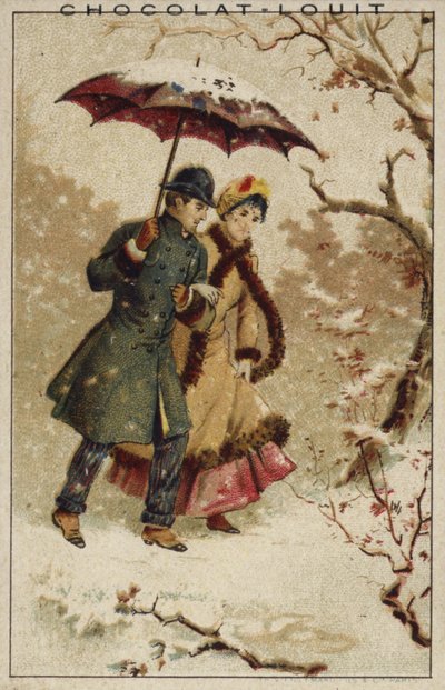 雪の中を歩く 作： French School