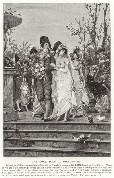 ディレクトリの下の結婚式、フランス革命、1795-1799 作： French School