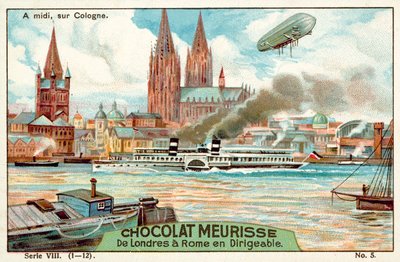 正午のケルン上空（クロモリト 作： French School