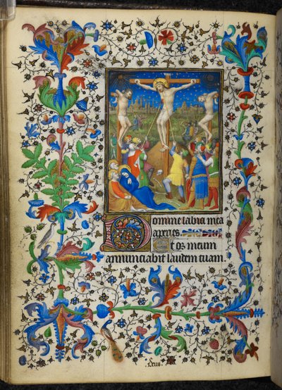 追加 16997 f.153v 磔刑、シュヴァリエ アワーズ、1420 年頃 (ベラム) から 作： French School