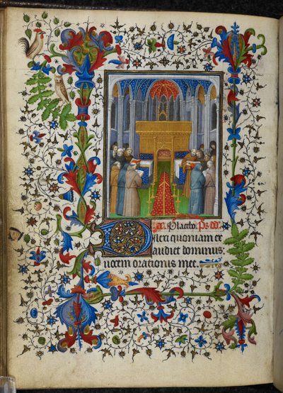16997 f.171v Offices of the Dead (Vespers) from the Chevalier Hours, c.1420 (vellum) を追加 作： French School